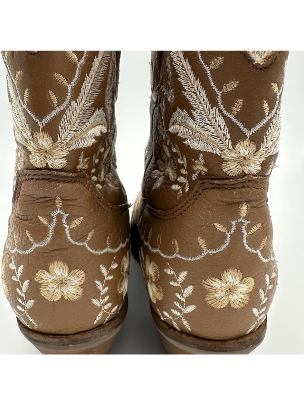 Dingo Primrose Boots Women’s Size 8.5 Brown Leather Floral Short Cowboy DI748 - Picture 12 of 14